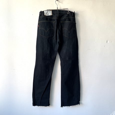 OLD PARK SWAPPED JEANS - BLACK - sizeL ① / OP-593 / OLDPARK オールドパーク スワップト ジーンズ  ブラック Lサイズ ①