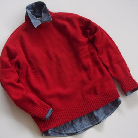 Charpentier de Vaisseau Crew Neck Knit |  シャルパンティエドゥヴェッソ シェットランドウール クルーネック セーター
