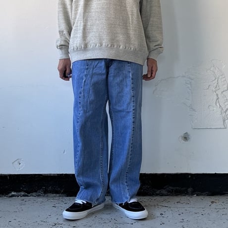 OLD PARK SWAPPED JEANS - BLUE - sizeL  ①/ OP-593 / OLDPARK オールドパーク スワップト ジーンズ  ブルー Lサイズ ①