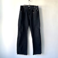 OLD PARK SWAPPED JEANS - BLACK - sizeL ① / OP-593 / OLDPARK オールドパーク スワップト ジーンズ  ブラック Lサイズ ①