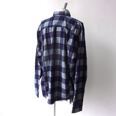 OLD PARK SLEEVE FRONT SHIRT FLANNEL - FREE / OP-590 / OLDPARK オールドパーク スリーブフロント シャツ フランネル