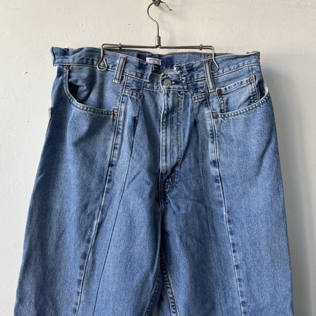 OLD PARK SWAPPED JEANS - BLUE - sizeL  ①/ OP-593 / OLDPARK オールドパーク スワップト ジーンズ  ブルー Lサイズ ①