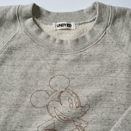 JACKSON MATISSE × UNDYED MickeyMouse Crew Sweat / Outline ver / ジャクソンマテイスxアンダイド ミッキーマウス スウェット アウトライン