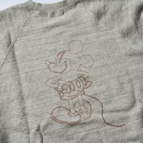 JACKSON MATISSE × UNDYED MickeyMouse Crew Sweat / Outline ver / ジャクソンマテイスxアンダイド ミッキーマウス スウェット アウトライン