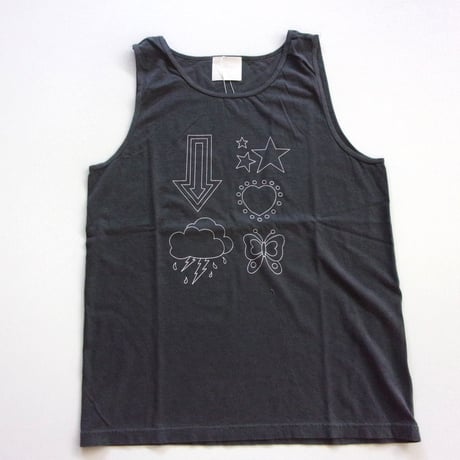 TODAYedition Hippie Drawing TankTop / 26-T-002 / トゥデイ エディション タンクトップ