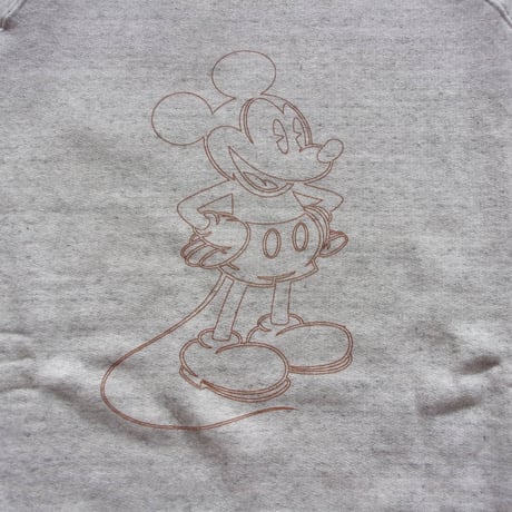 JACKSON MATISSE × UNDYED MickeyMouse Crew Sweat / Outline ver / ジャクソンマテイスxアンダイド ミッキーマウス スウェット アウトライン