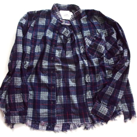 OLD PARK SLEEVE FRONT SHIRT FLANNEL - FREE / OP-590 / OLDPARK オールドパーク スリーブフロント シャツ フランネル