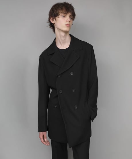 DOUBLE BREASTED TRIXION JACKET/BLACK