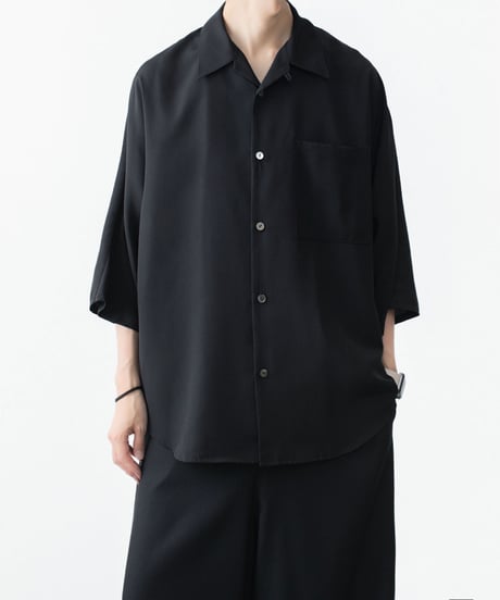DOLMAN+SET-IN SLEEVE OPEN COLLAR SHIRTS