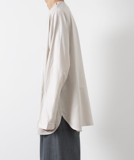 60/2 T-CLOTH DOLMAN SLEEVE T-SHIRT/ GREY-BEIGE