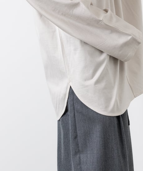 60/2 T-CLOTH DOLMAN SLEEVE T-SHIRT/ GREY-BEIGE