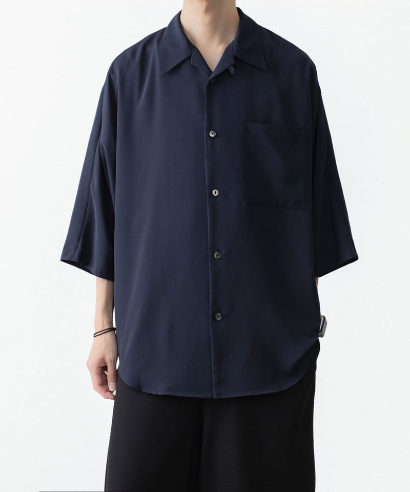 DOLMAN+SET-IN SLEEVE OPEN COLLAR SHIRTS | ato o