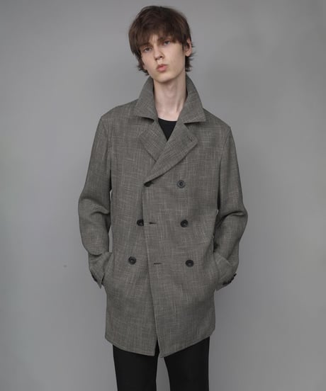DOUBLE BREASTED TRIXION JACKET/BEIGE