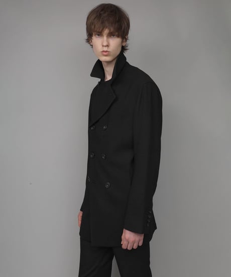 DOUBLE BREASTED TRIXION JACKET/BLACK