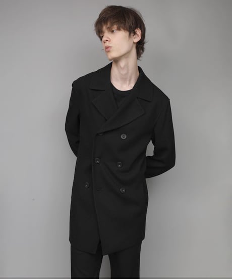 DOUBLE BREASTED TRIXION JACKET/BLACK