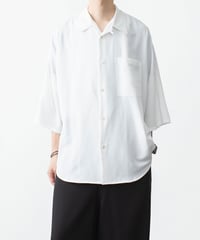 DOLMAN+SET-IN SLEEVE OPEN COLLAR SHIRTS