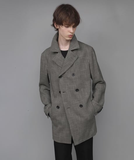 DOUBLE BREASTED TRIXION JACKET/BEIGE