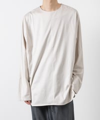 60/2 T-CLOTH DOLMAN SLEEVE T-SHIRT/ GREY-BEIGE