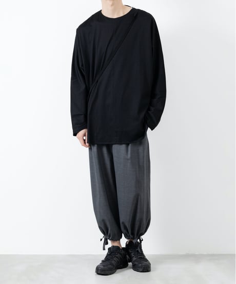 60/2 T-CLOTH DOLMAN SLEEVE T-SHIRT/BLACK