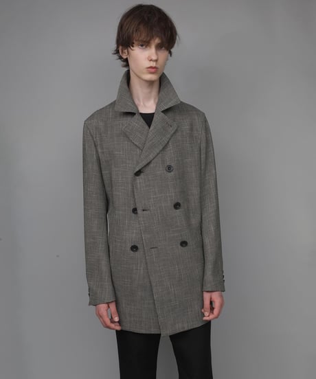 DOUBLE BREASTED TRIXION JACKET/BEIGE