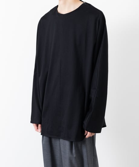 60/2 T-CLOTH DOLMAN SLEEVE T-SHIRT/BLACK
