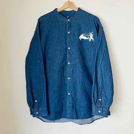 【Upcycled Collections】031. スタンドカラーシャツ