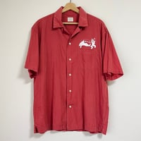 【Upcycled Collections】023. Red半袖シャツ