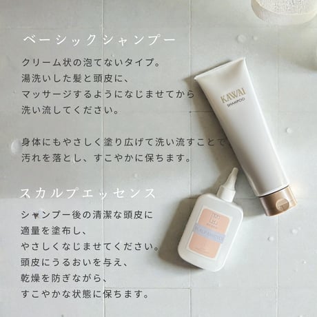 【9/23(水)まで！】頭皮と髪にやさしい新習慣。ベーシックシャンプー&スカルプエッセンスが9,880円