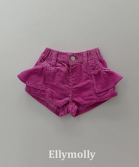 【ELLYMOLLY】【予約商品】color frill short pants【80-130cm】