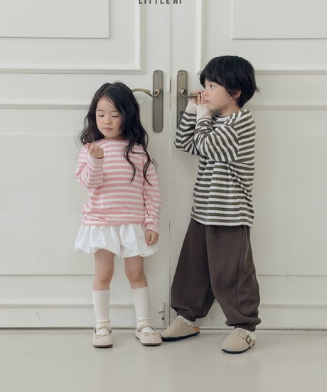 【little hi】【予約商品】border long tee【80-120cm】