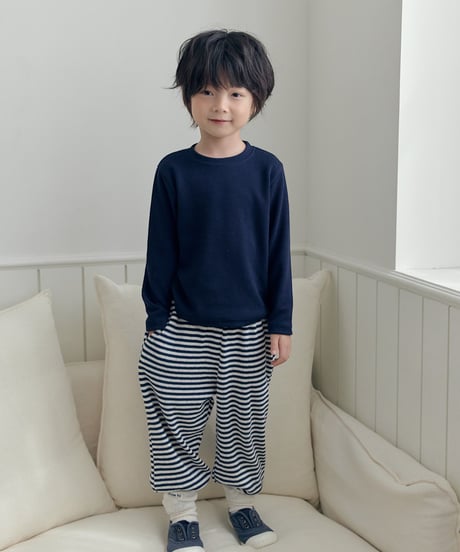 【little hi】【予約商品】border pants【80-120cm】