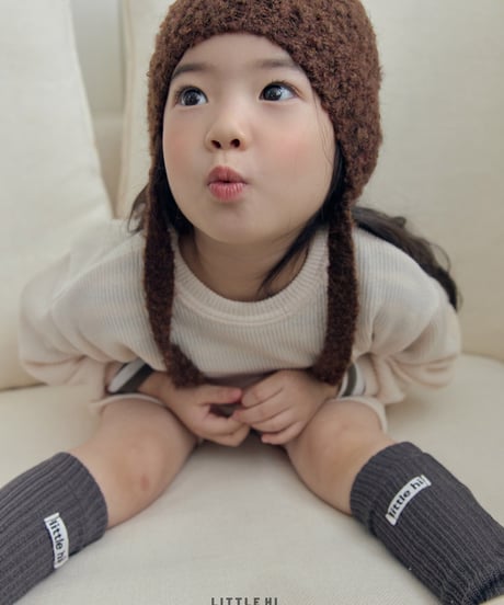 【LITTLE HI】【予約商品】bonnet knit cap