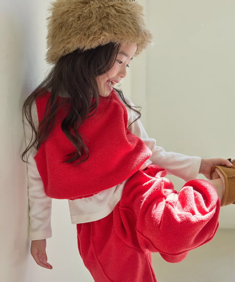 【LITTLE HI】【予約商品】fleece setup -vest-【80-120cm】