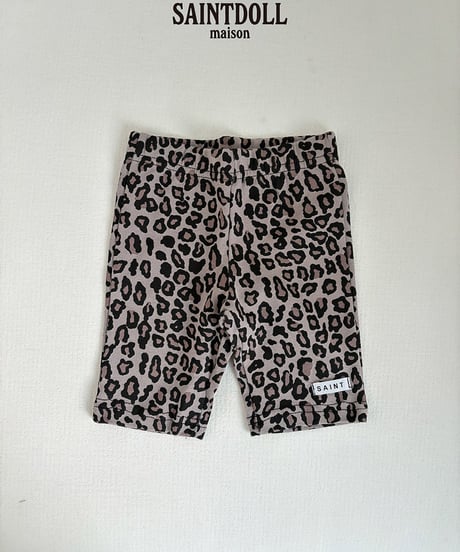【saont doll】【予約商品】leopard biker pants【90-150cm】