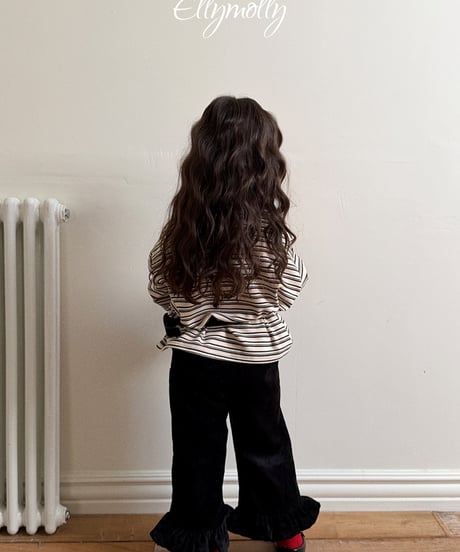 【Ellymolly】【予約商品】multi border lager tops【70-150cm】