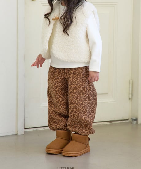 【LITTLE HI】【予約商品】leopard sweat pants【80-120cm】