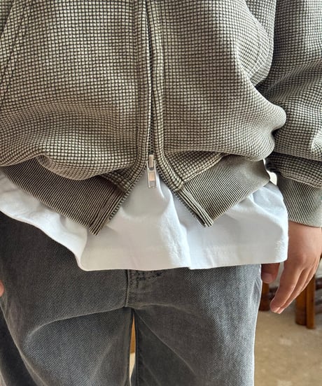 【OUR】【予約商品】pigment waffle parka【90-160cm】