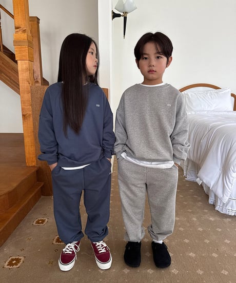 【OUR】【予約商品】color sweat set up【90cm-160cm】