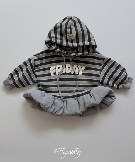 【Ellymolly】【予約商品】FRIDAY balloon parka【70-130cm】