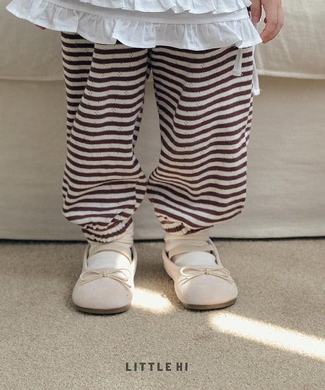 【little hi】【予約商品】border pants【80-120cm】