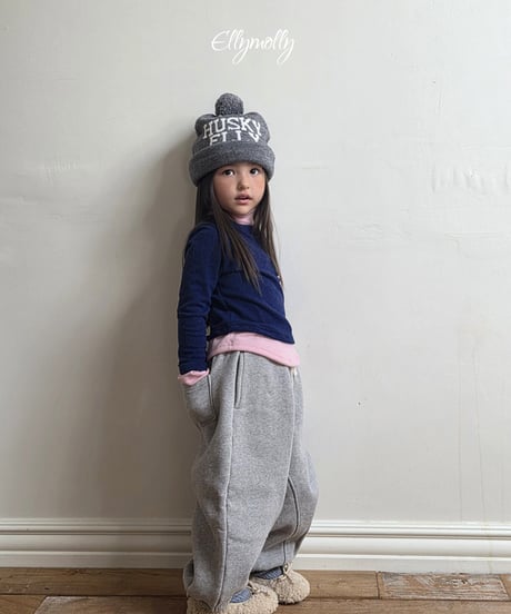 【Ellymolly】【予約商品】layered highneck tops【70-130cm】