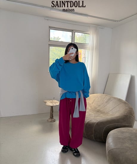 【saont doll】【予約商品】color simple pullover【MOM】