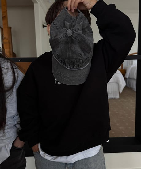 【OUR】【予約商品】LOGO linestone pullover【90-160cm】