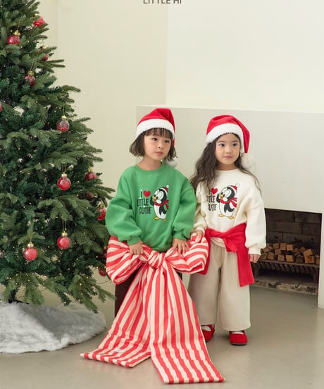 【LITTLE HI】【予約商品】I♡LITTLE penguin pullover【80-120cm】
