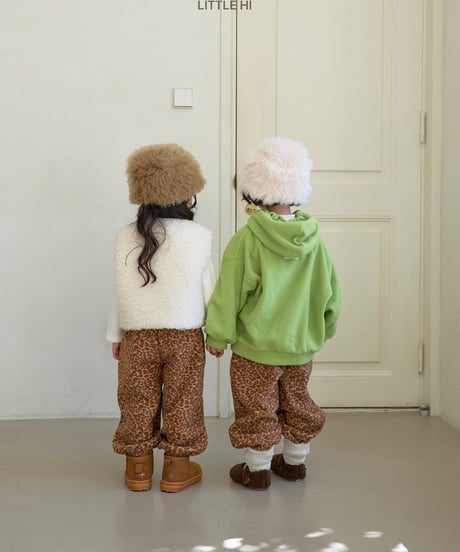 【LITTLE HI】【予約商品】leopard sweat pants【80-120cm】