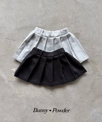 【BUNNY POWDER】【予約商品】sweat pleats mini skirt【90-150cm】