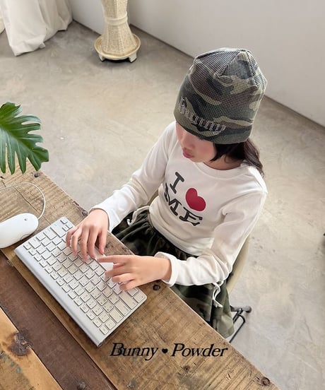 【BUNNY POWDER】【予約商品】BUNNY  knit beanie