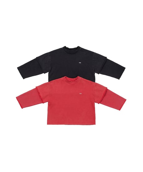 【OUR】【予約商品】waffle layered long tee【90-160cm】