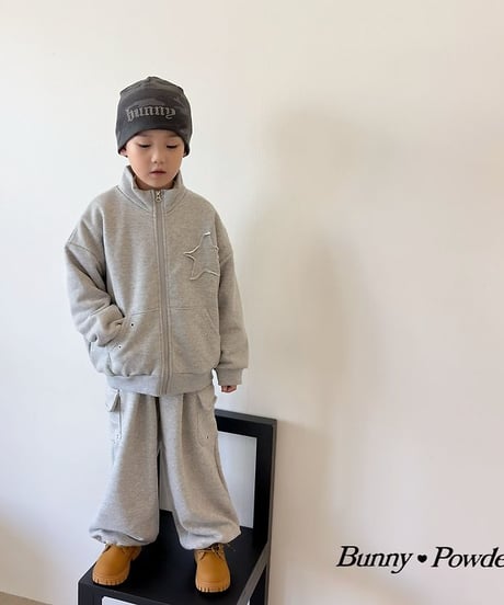 【BUNNY POWDER】【予約商品】cargo sweat pants【90-150cm】【MOM】