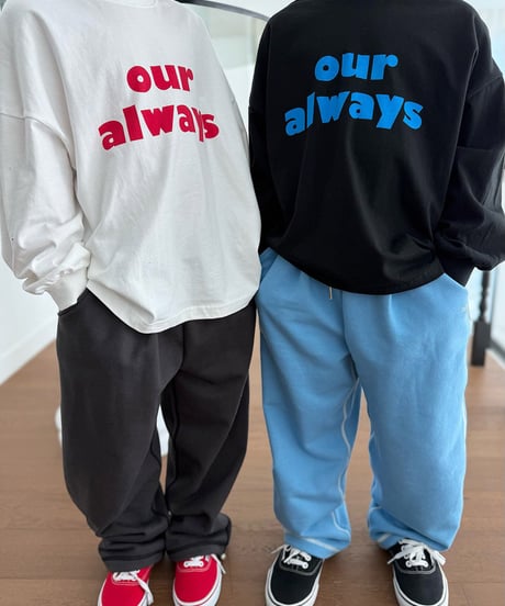 【OUR】【予約商品】”OUR always”long tee【90-160cm】
